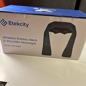 Etekcity Cordless Neck Massager for Pain Relief Deep Tissue, Shiatsu Low Back Ma
